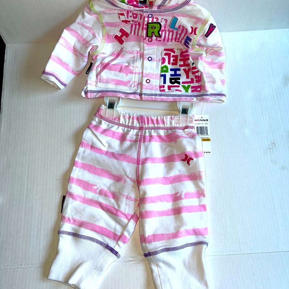 Hurley sweat suit 0-3m